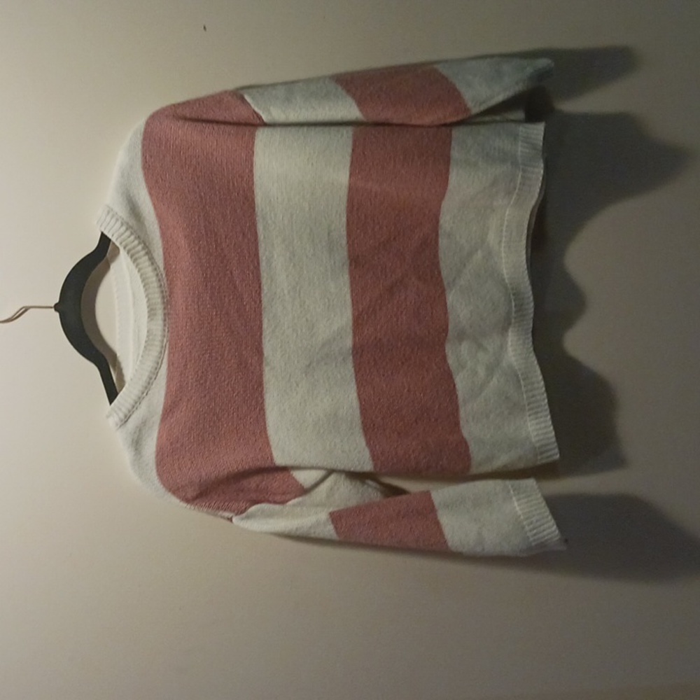 Pink Striped Sweater